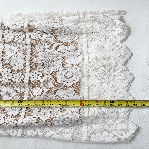For Love and Lemons Gianna Midi Dress in White/Nude Lace Size M - Picture 10 of 10